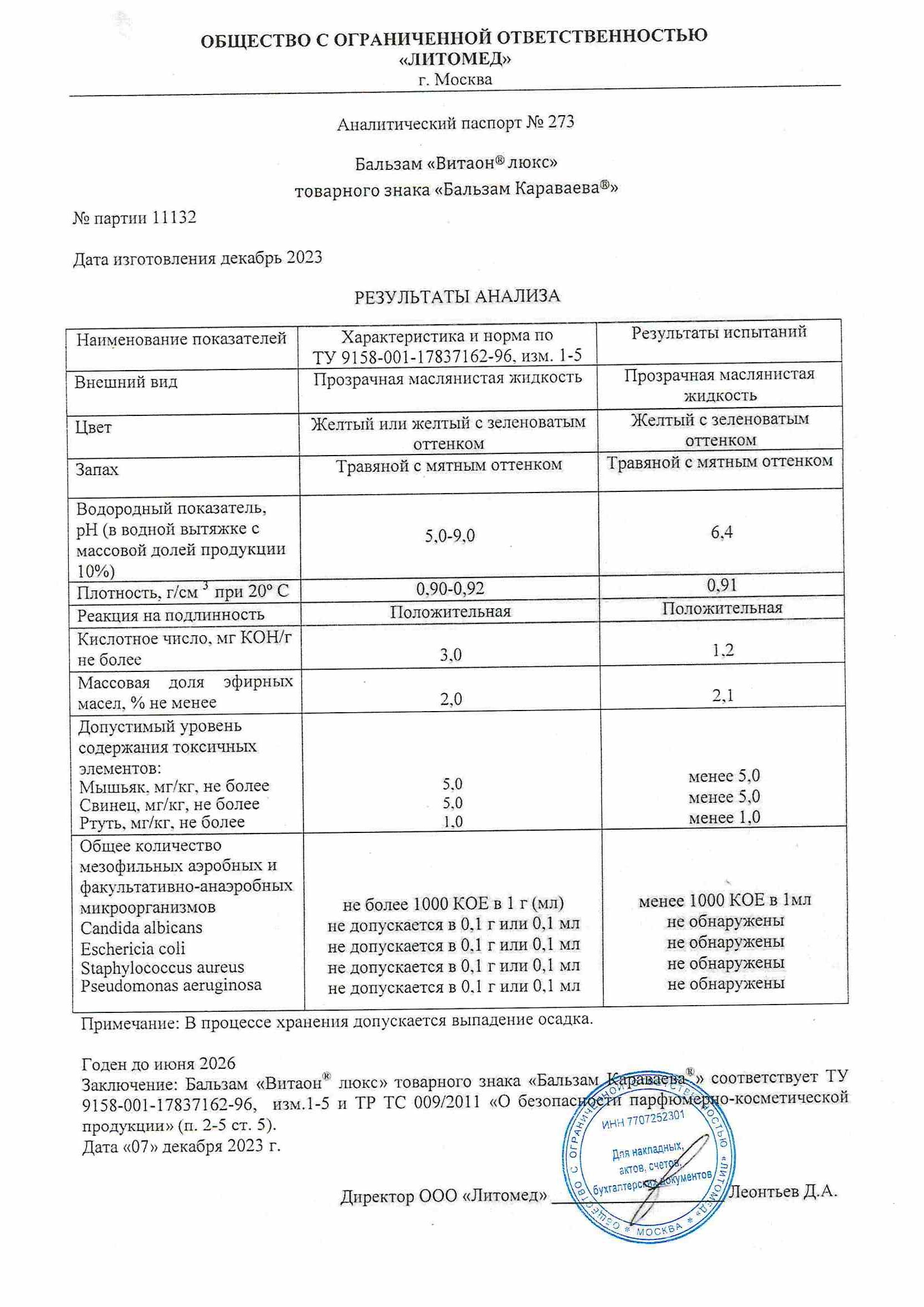 Паспорт №122023